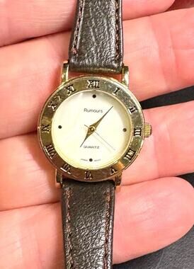 Women's 25mm Gold Tone Rumours Watch, MOP Face, Roman Numeral Dial